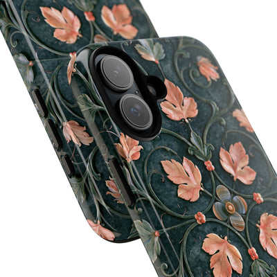 Florentine Rose Arabesque · Tough Phone Case for iPhone · Green