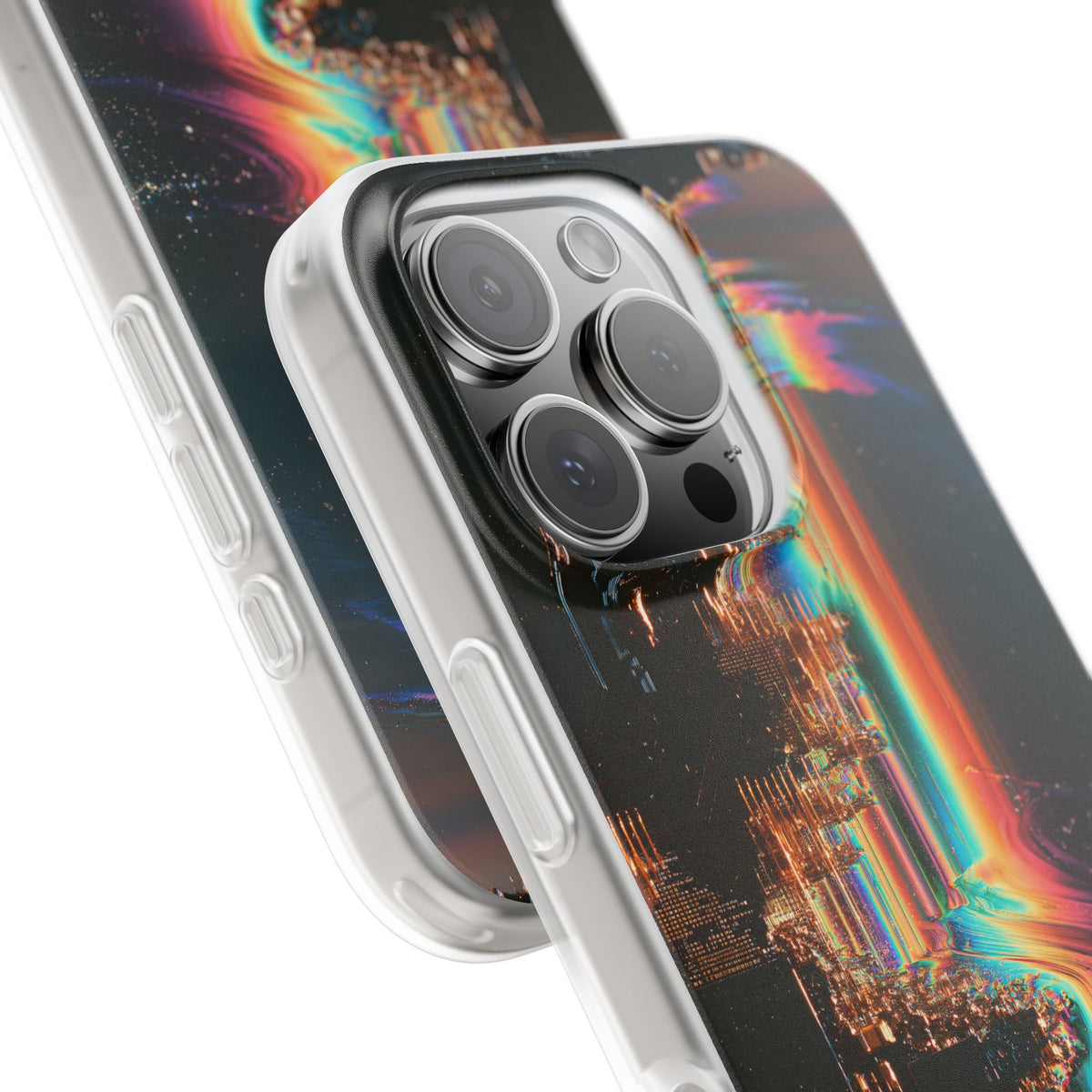 Prismatic Circuit · Lite Phone Case for iPhone ·  Black