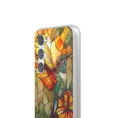 Amber Glass Hummingbird · Soft Custodia per Samsung