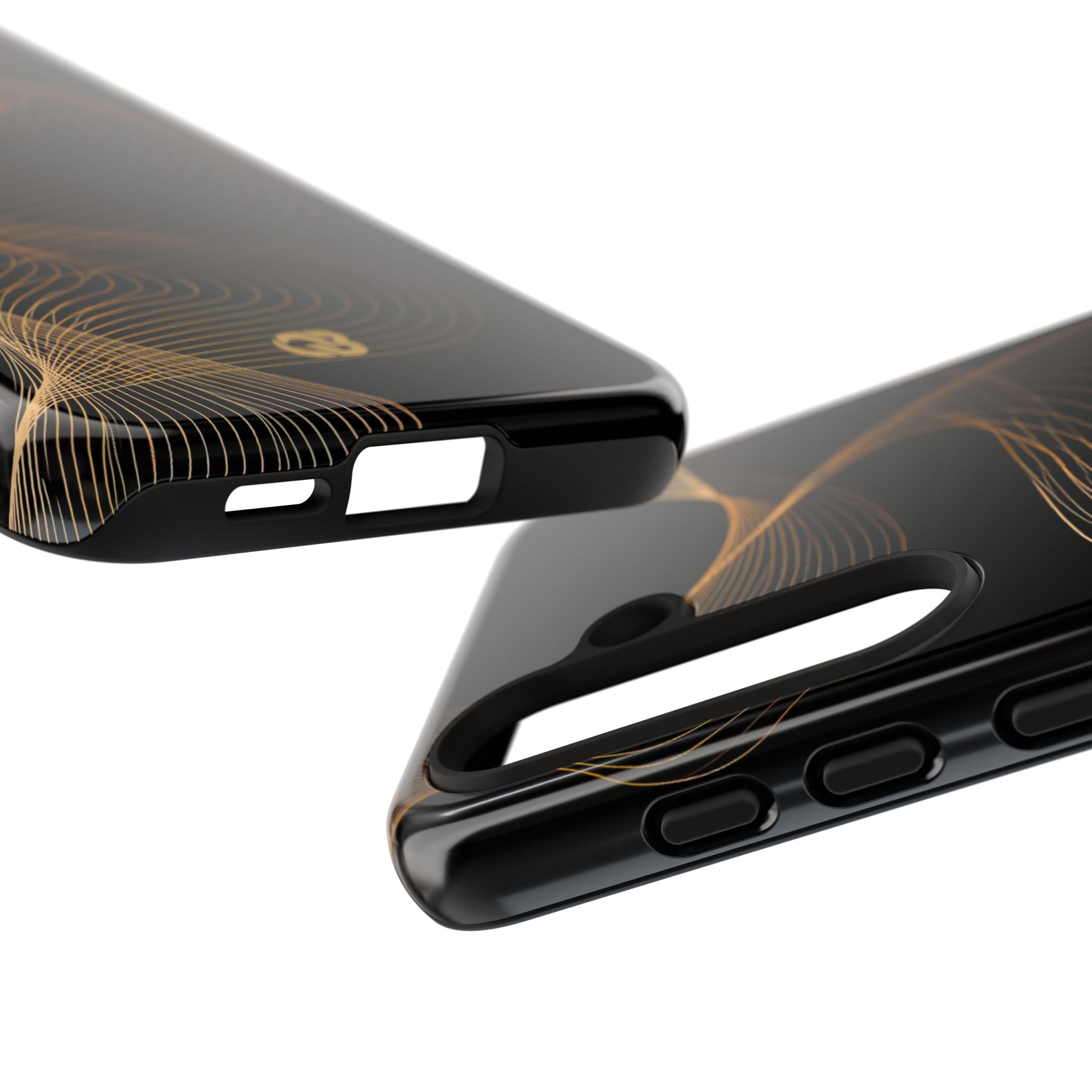 Gold Tough Phone Case for Samsung - Burnished Bronze Helix