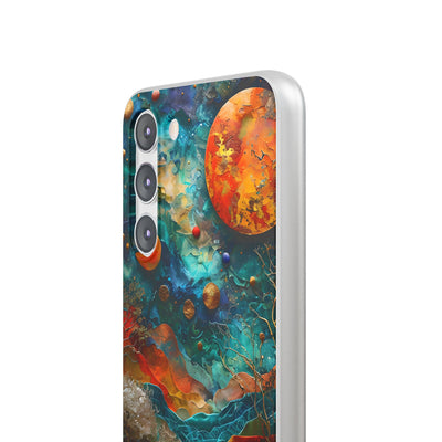 Copper Horizon Drift · Soft Phone Case for Samsung