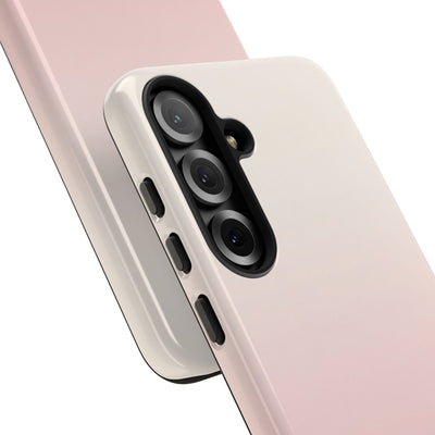 Pink Tough Phone Case for Samsung - Frosted Blush Horizon