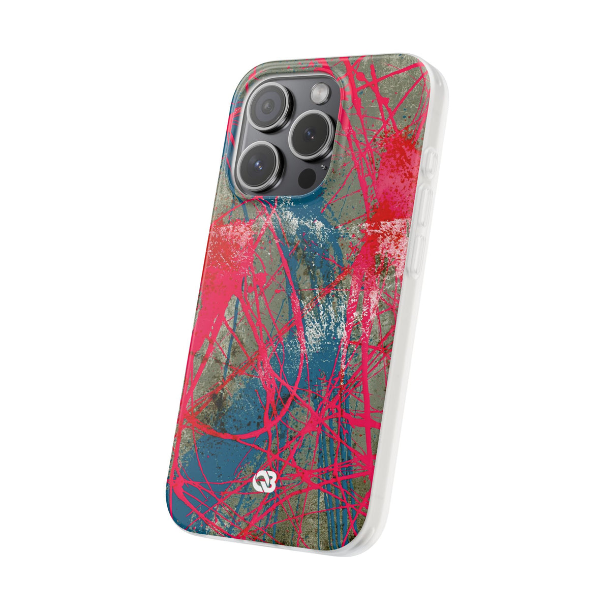 Neon Static Drip · Lite Phone Case for iPhone ·  Pink