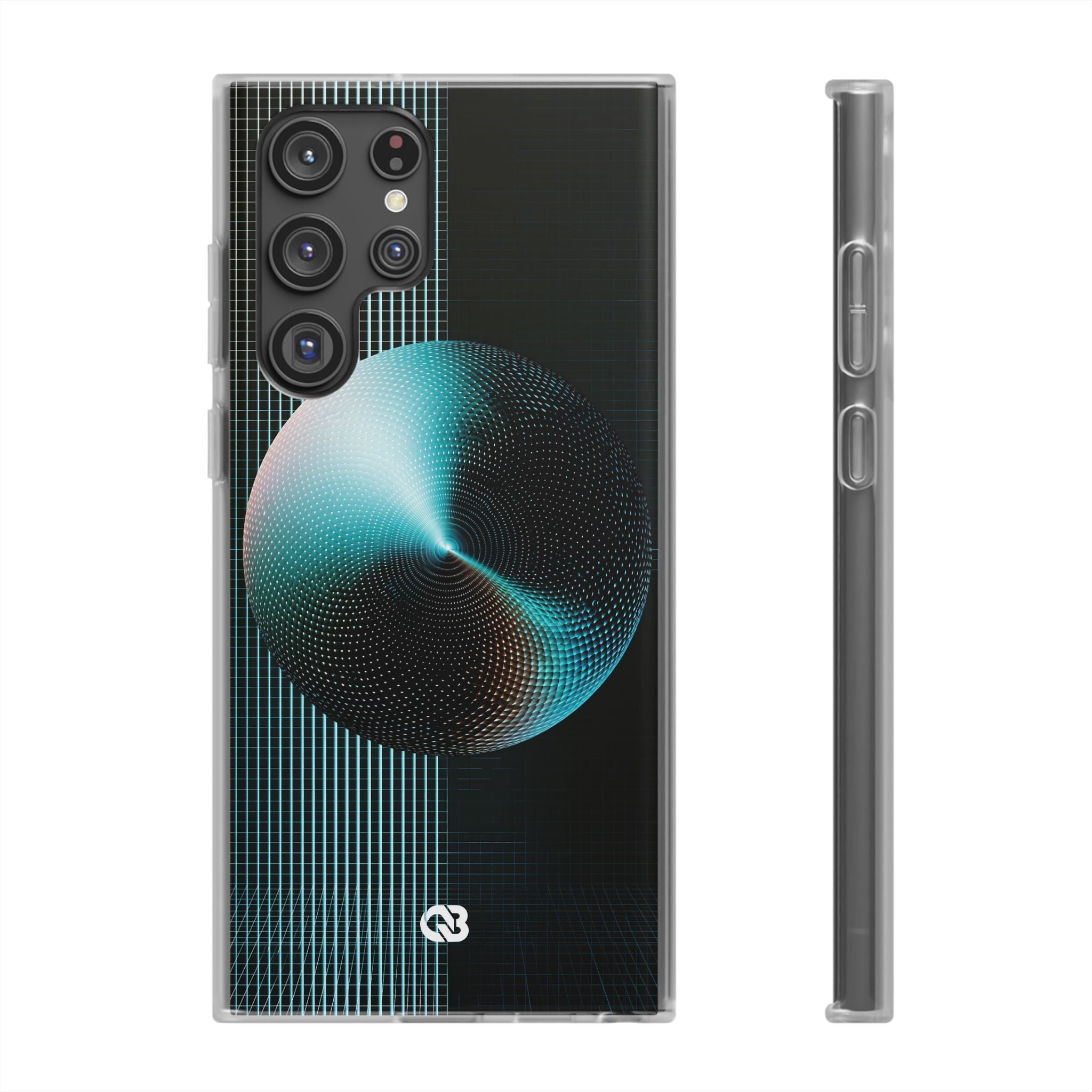 Blue Lite Phone Case for Samsung - Cyan Vector Sphere