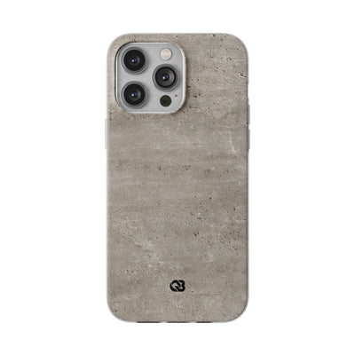 Grey Lite Phone Case for iPhone - Brutalist Stone Grit