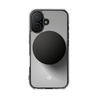 Grey Impact MagSafe Phone Case for iPhone - Matte Onyx Sphere