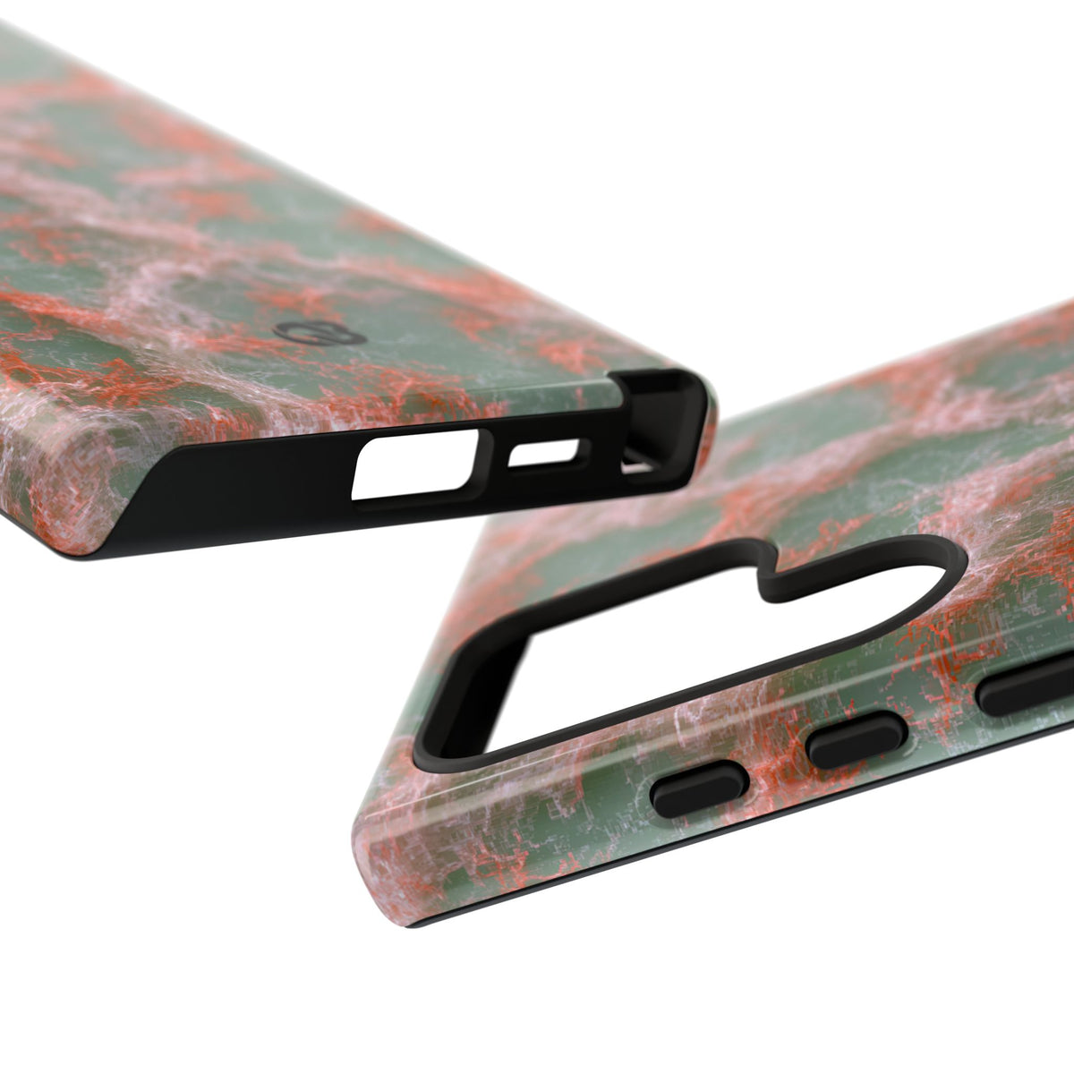 Coral Pixel Matrix · Tough Phone Case for Samsung · Green