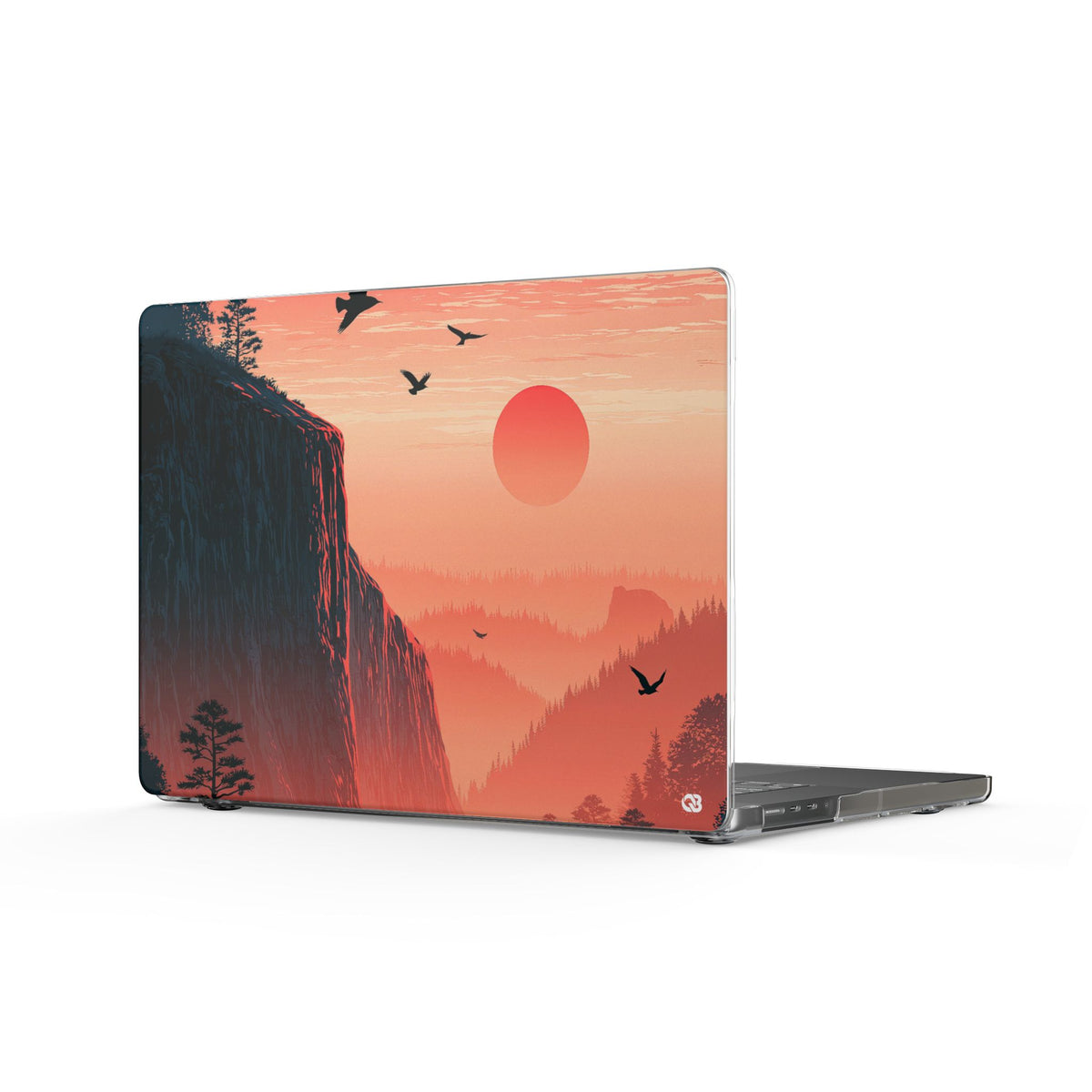 Canyon Dusk · Clear Hard Case for MacBook · Orange