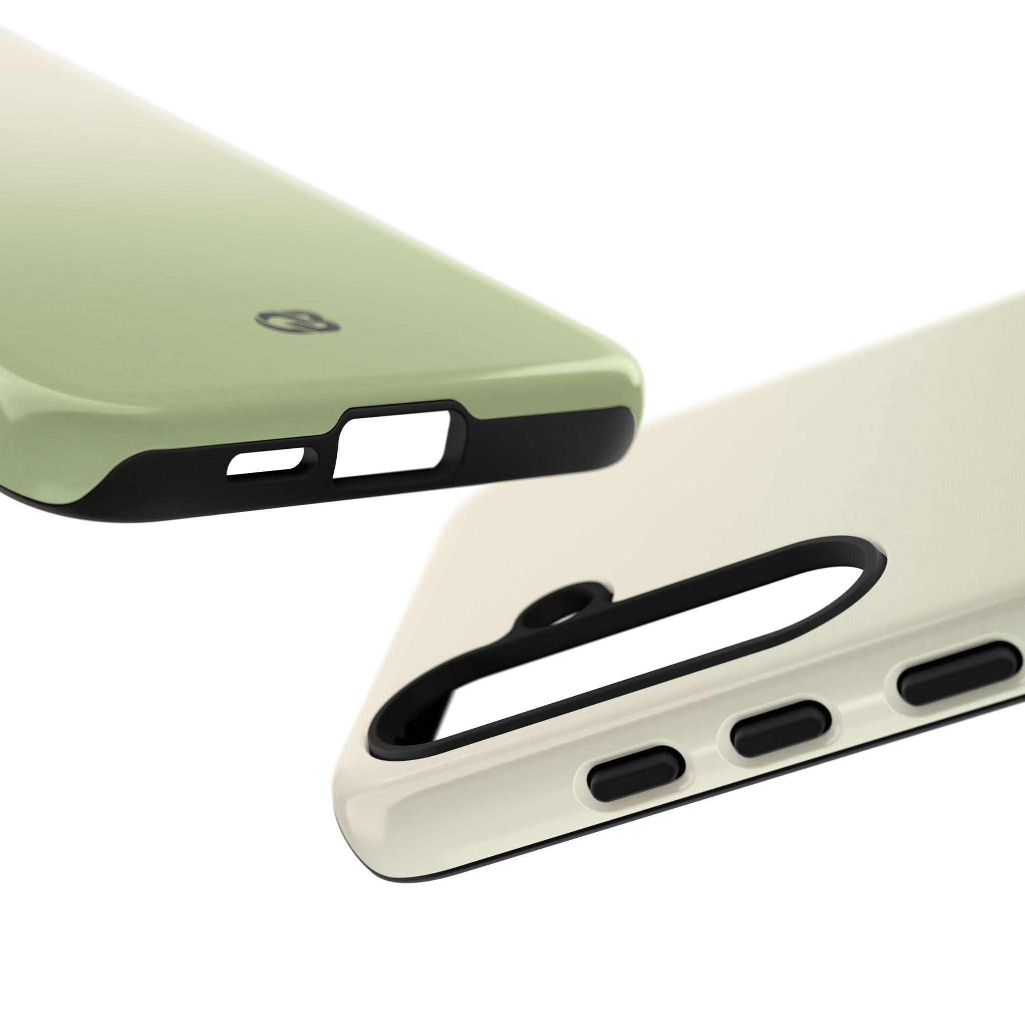 Green Tough Phone Case for Samsung - Bone Sage Fade