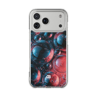 Aqua Gel Spheres · Clear Impact Magnetic Phone Case for iPhone · Blue