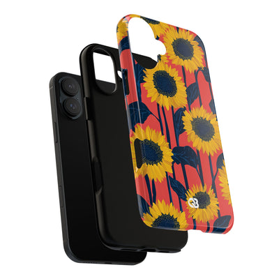 Solar Navy Bloom · Tough Phone Case for iPhone