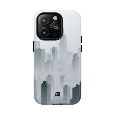 Grey Tough 2.0 Magsafe Phone Case for iPhone - Steel Mist Skyline