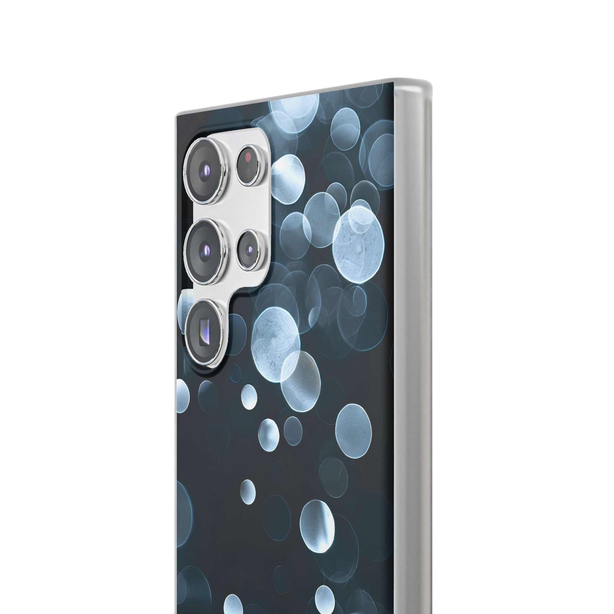 Black Lite Phone Case for Samsung - Silver Orbit Glow