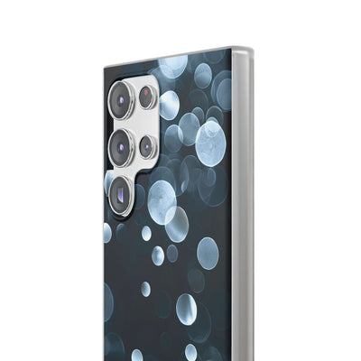 Black Lite Phone Case for Samsung - Silver Orbit Glow