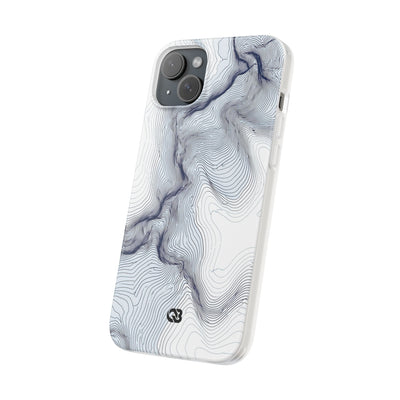 White Lite Phone Case for iPhone - Nordic Ridge Topo
