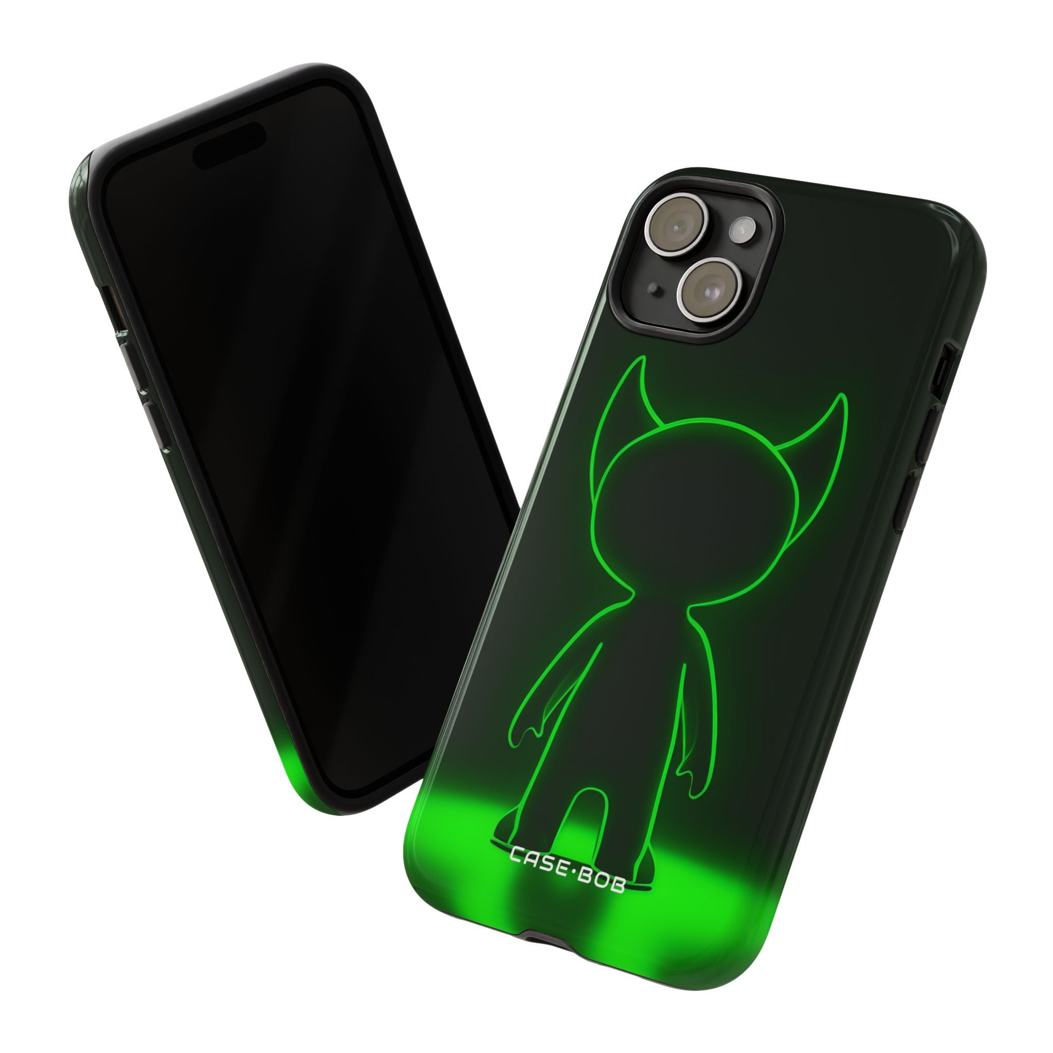 Neon Horned Glow iPhone 15 Plus Case - Tough