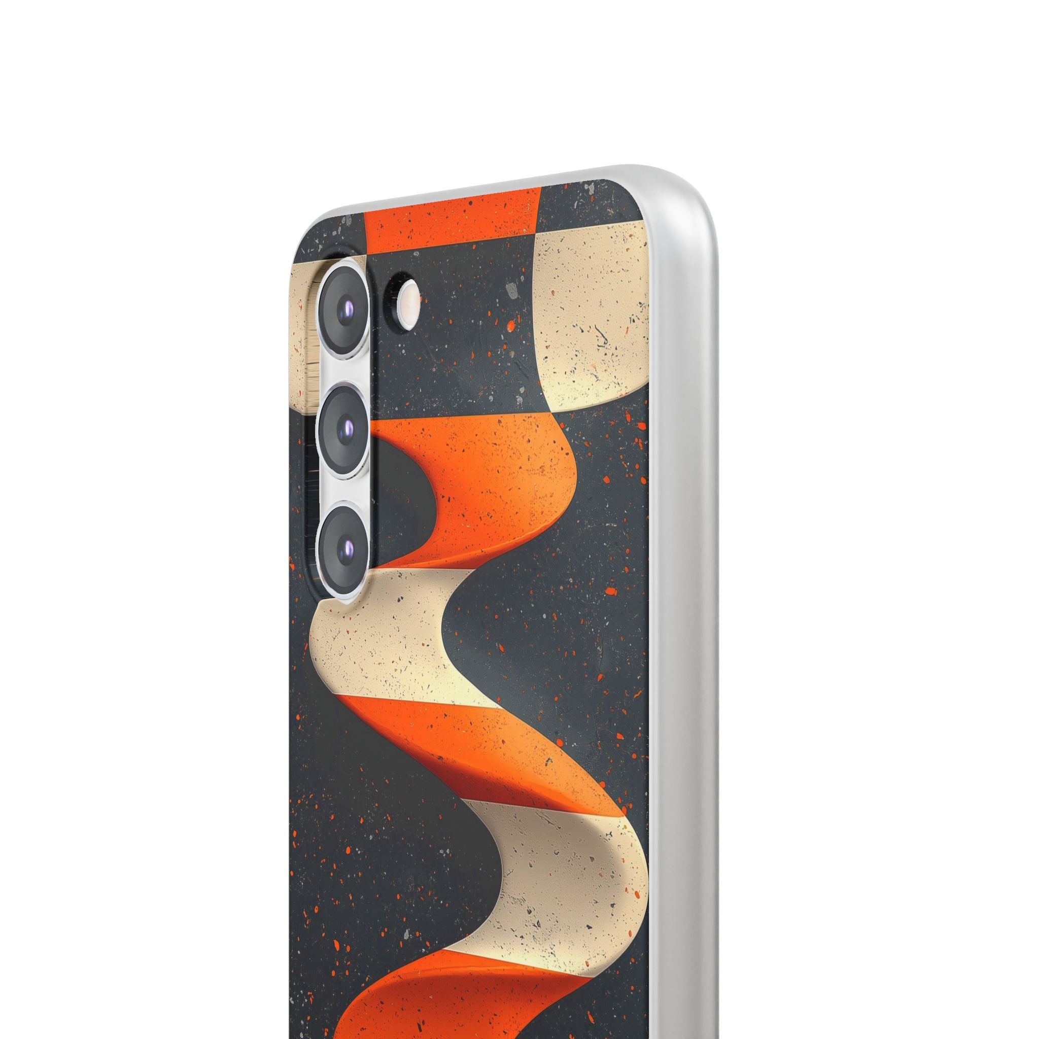Orange Grit Twist · Soft Phone Case for Samsung