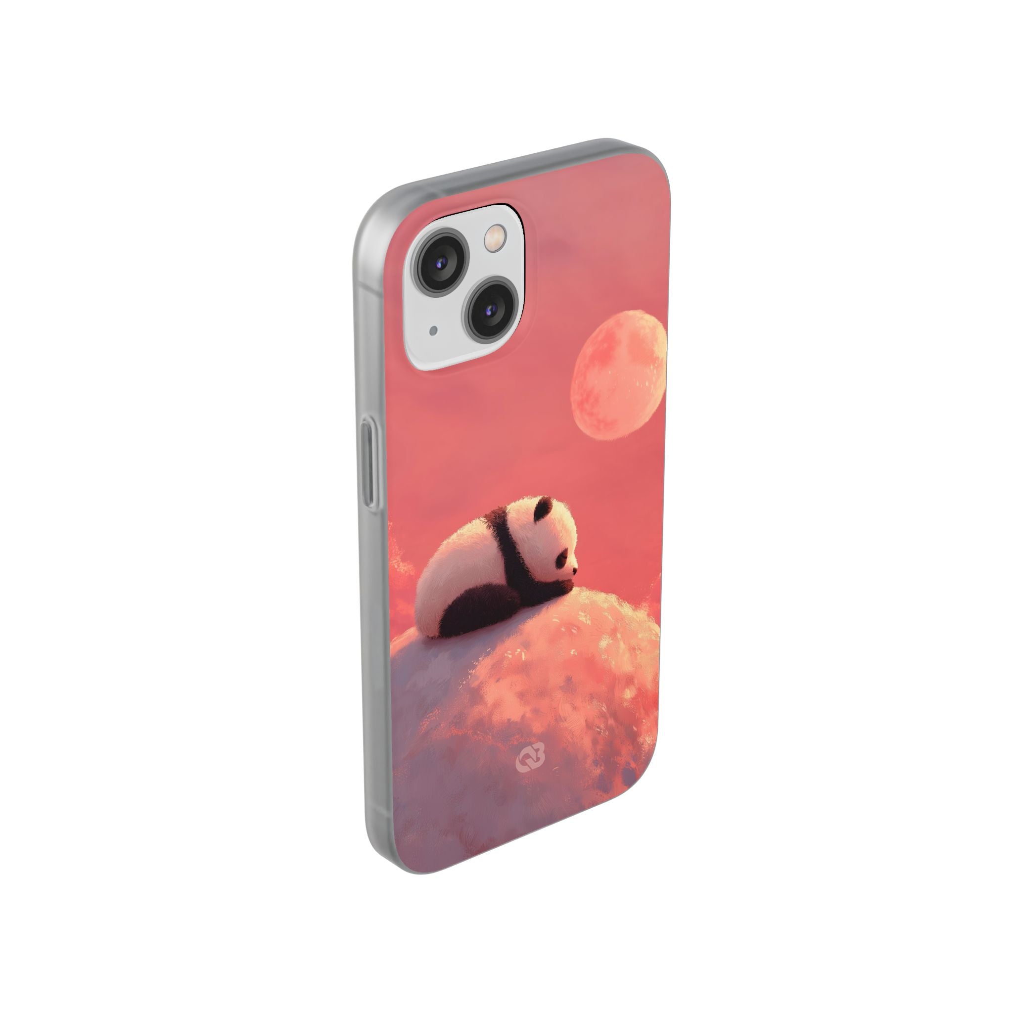 Rose Moon Panda · Soft Phone Case for iPhone