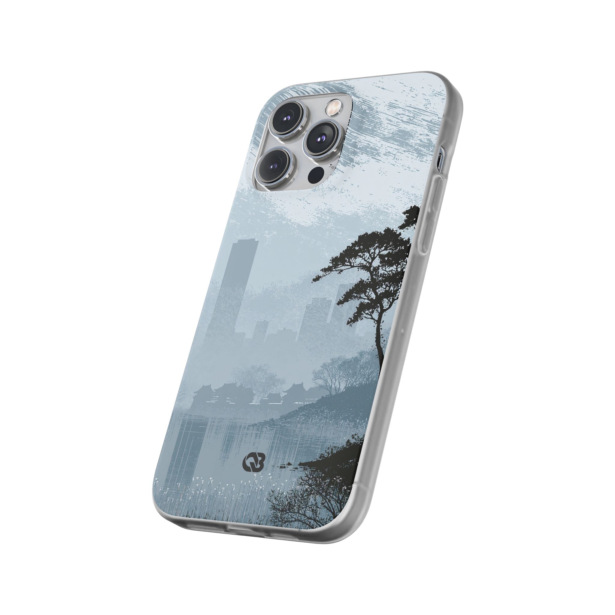 Grey Lite Phone Case for iPhone - Steel Slate Zen