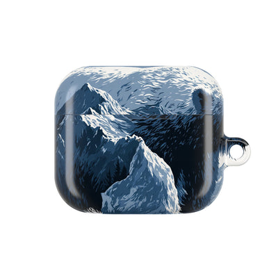 Fjord Summit Bear · Hard Case for AirPods & AirPods Pro · Blue