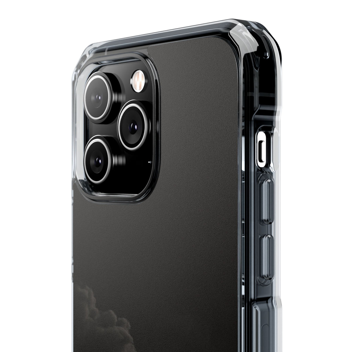 Crimson Fog Void · Clear Impact Magnetic Phone Case for iPhone ·  Black