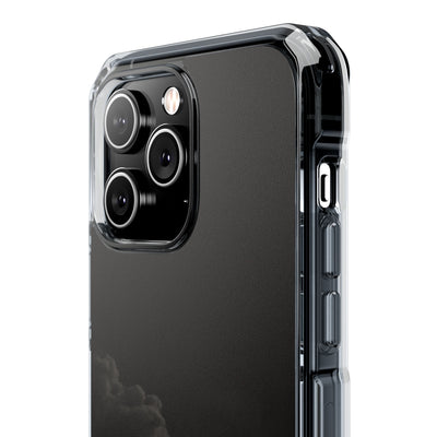 Crimson Fog Void · Clear Impact Magnetic Phone Case for iPhone ·  Black