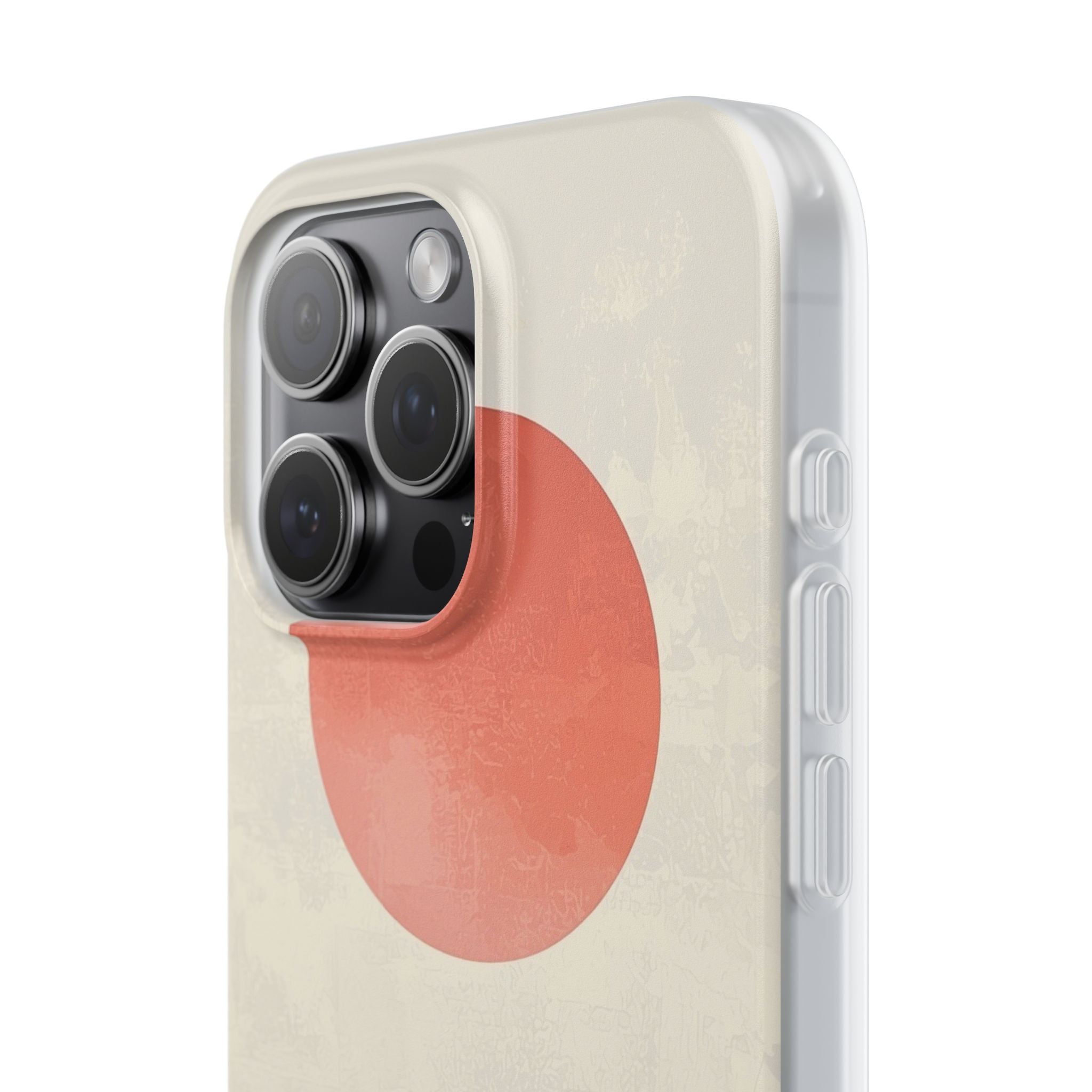 Crimson Sun Strokes · Soft Phone Case for iPhone