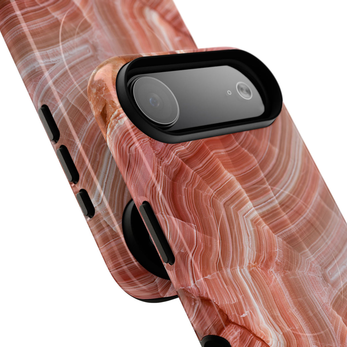 Blushing Rose Strata · Tough 2.0 Magnetic Phone Case for iPhone · Pink