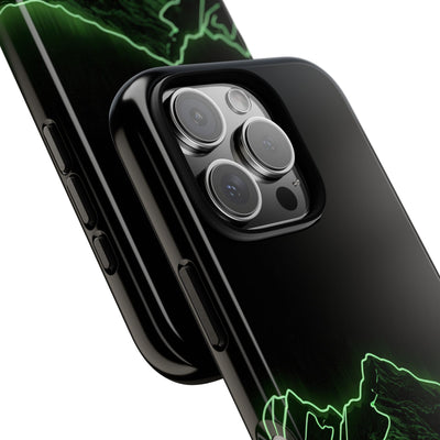 Nordic Mountain Contour · Tough Phone Case for iPhone · Black