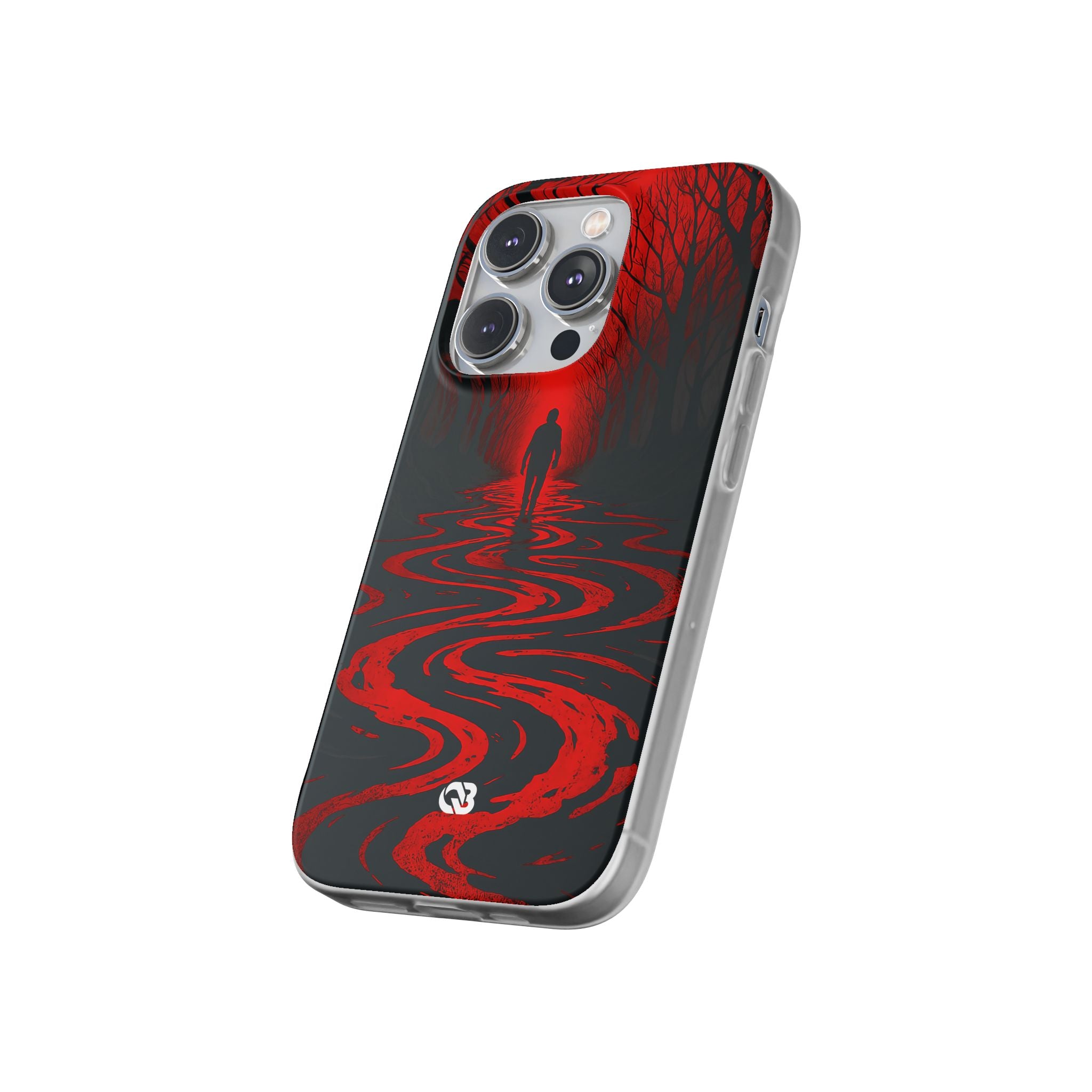 Crimson Shadow Path · Soft Phone Case for iPhone