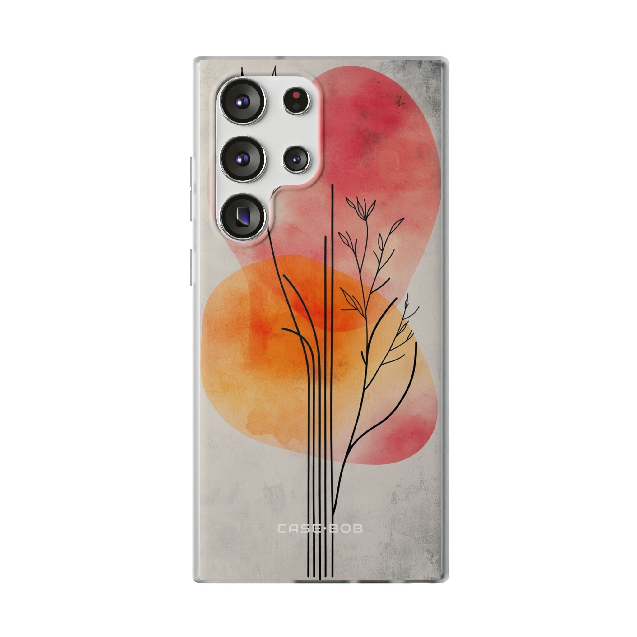 Curved Stem Sunset Samsung S23 Ultra Case - Soft