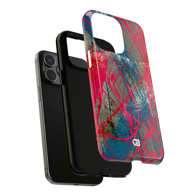 Neon Static Drip · Tough 2.0 Magnetic Phone Case for iPhone · Pink