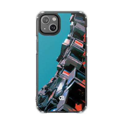 System Error Spire · Clear Impact Magnetic Phone Case for iPhone · Teal