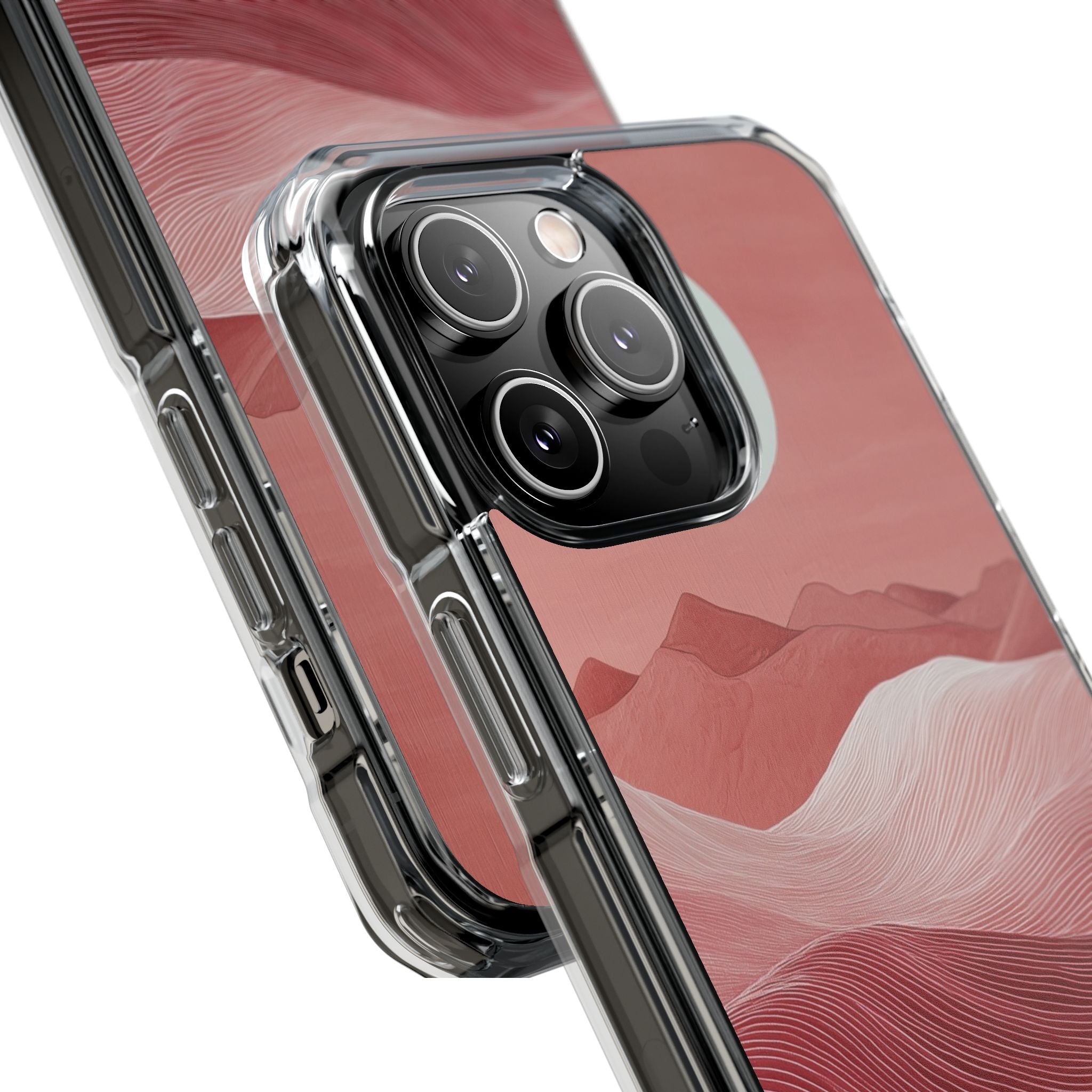 White Orb Dunes iPhone 14 Pro Max Case - Impact