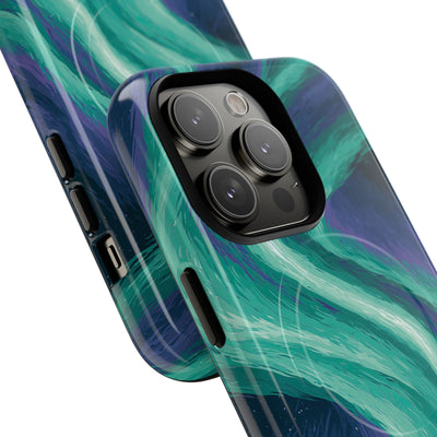 Arctic Aurora Bear · Tough 2.0 Magnetic Phone Case for iPhone · Teal