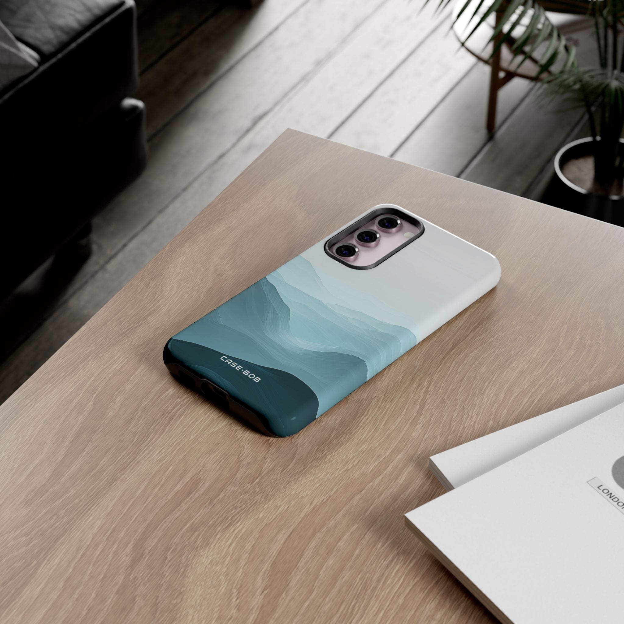 Teal Mist Mountains Samsung S23 Plus Case - Tough