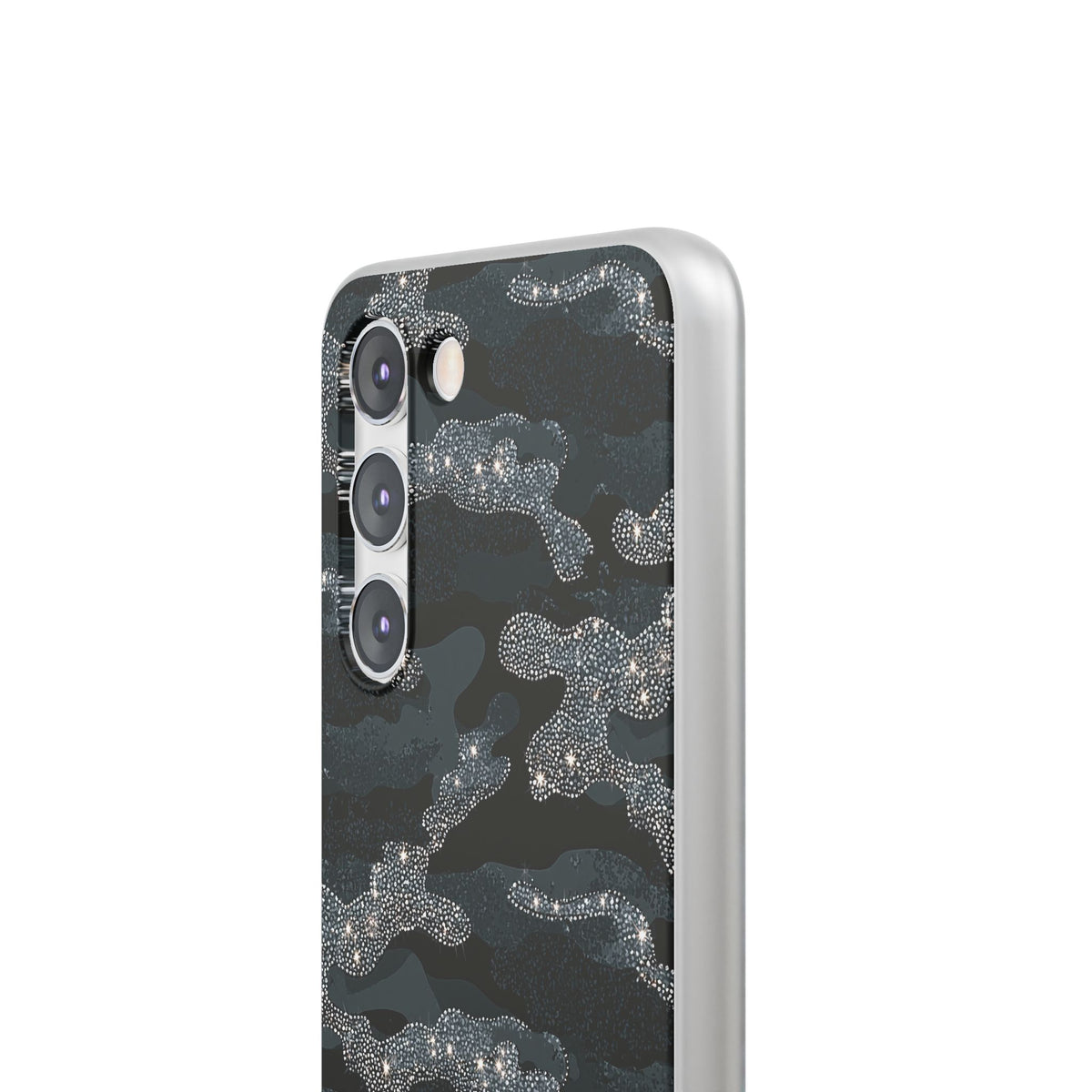 Glitter Shadow Camo · Lite Phone Case for Samsung · Black