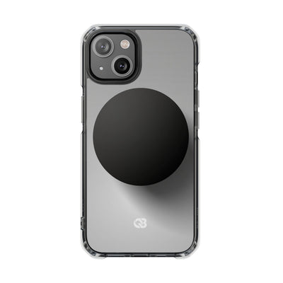 Grey Impact MagSafe Phone Case for iPhone - Matte Onyx Sphere