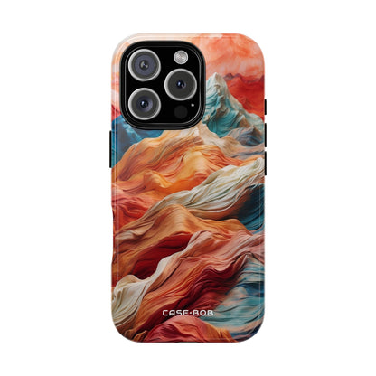 Fabric Peaks Sunset iPhone 16 Pro Case - Tough