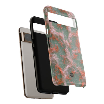 Coral Pixel Matrix · Tough Phone Case for Pixel ·  Green
