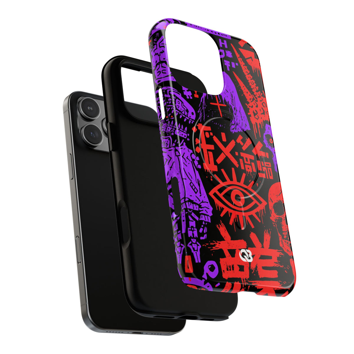 Underground Cyber Glyphs · Tough 2.0 Magnetic Phone Case for iPhone · Black