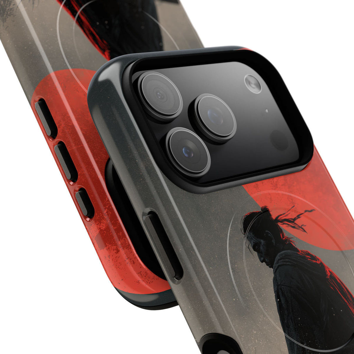 Crimson Moon Ronin · Tough 2.0 Magnetic Phone Case for iPhone · Black