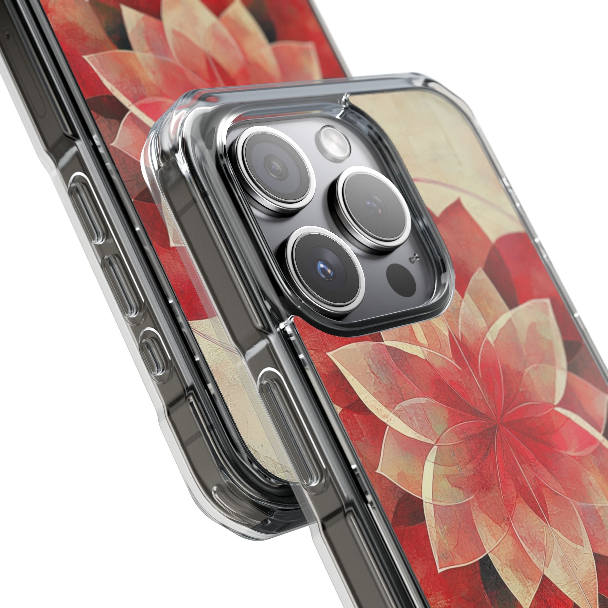 Crimson Bloom iPhone 15 Pro Case - Impact