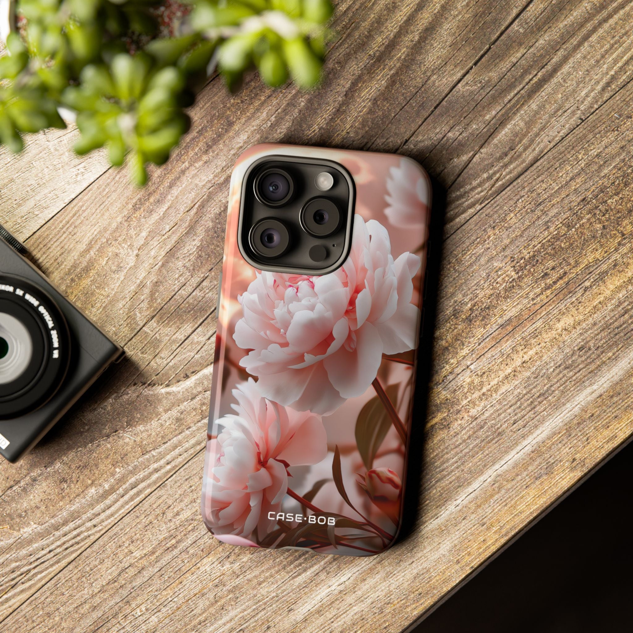 Peony Moonlight iPhone 15 Pro Case - Tough
