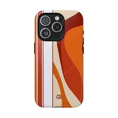 Orange Tough 2.0 Magsafe Phone Case for iPhone - Terracotta Metro Line
