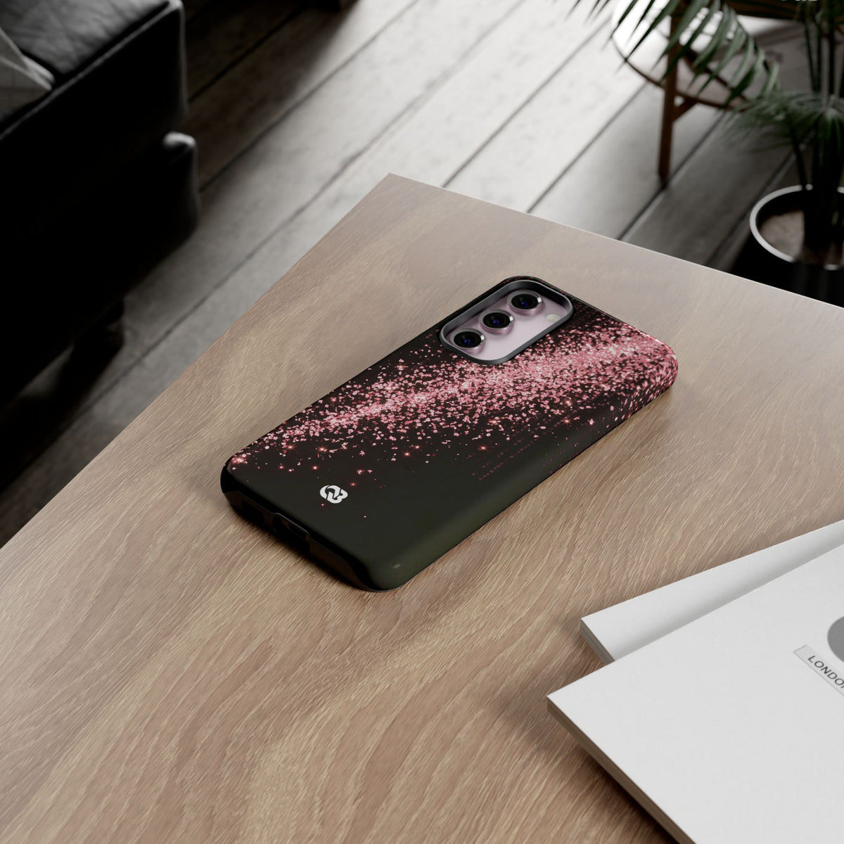 Rose Digital Cascade · Tough Phone Case for Samsung · Pink