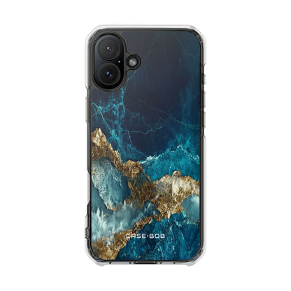 Jagged Gold Split iPhone 16 Plus Case - Impact