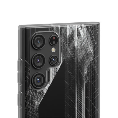 Black Lite Phone Case for Samsung - Ghost Urban Wireframe