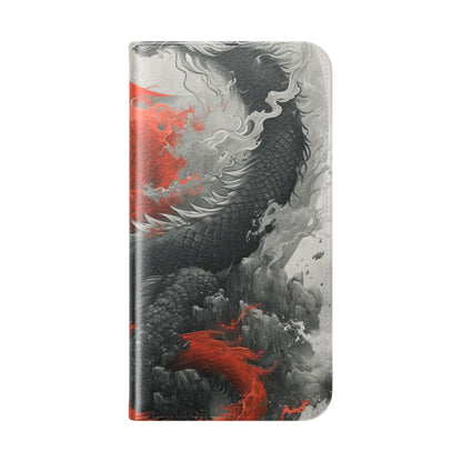 Twin Dragons Dance - iPhone 16 Plus Case - Wallet