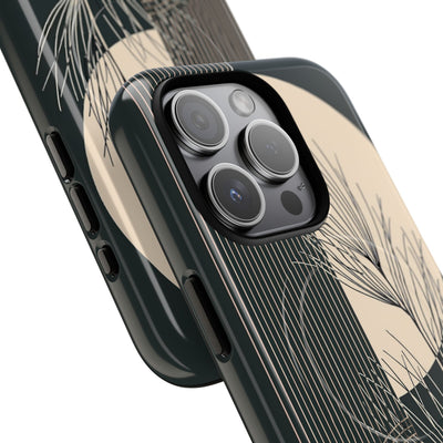 Black Tough 2.0 Magsafe Phone Case for iPhone - Obsidian Sand Willow